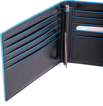 Кошелек мужской Piquadro Blue Square PU1666B2R/N черный натур.кожа
