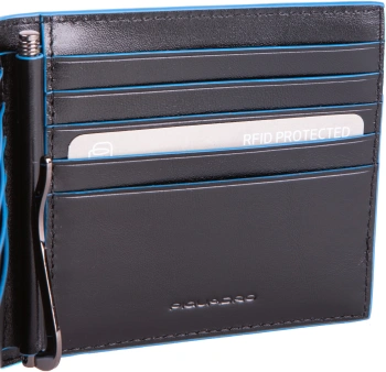 Кошелек мужской Piquadro Blue Square PU1666B2R/N черный натур.кожа