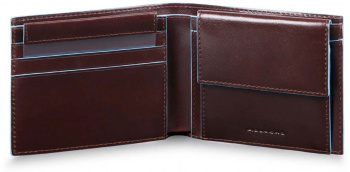 Кошелек мужской Piquadro Blue Square PU4188B2R/MO коричневый натур.кожа