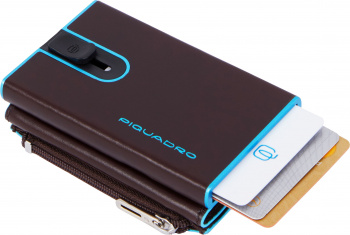 Чехол для кредитных карт Piquadro Blue Square PP5585B2BLR/MO коричневый натур.кожа