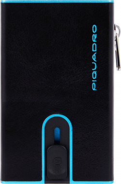 Чехол для кредитных карт Piquadro Blue Square PP5585B2BLR/N черный натур.кожа