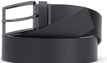 Ремень мужской Piquadro Modus Special CU5928MOS/NBLU 125х3.5см черный/синий натур.кожа