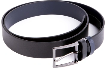 Ремень мужской Piquadro Modus Special CU5928MOS/NBLU 125х3.5см черный/синий натур.кожа
