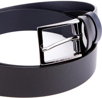 Ремень мужской Piquadro Modus Special CU5928MOS/NBLU 125х3.5см черный/синий натур.кожа