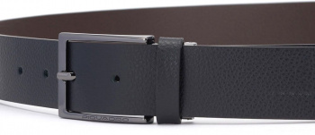 Ремень мужской Piquadro Modus Special CU5928MOS/NM 125х3.5см черный/коричневый натур.кожа