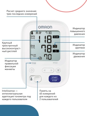 Тонометр автоматический Omron  M3 Expert