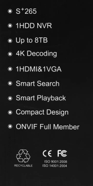 Видеорегистратор Tiandy  TC-R3110 I/B/P8/L/S