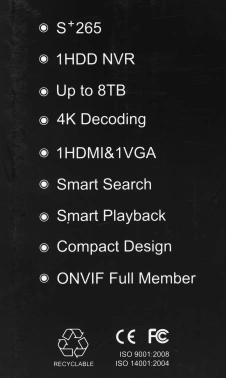 Видеорегистратор Tiandy  TC-R3105 I/B/P4/L/S