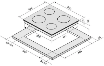 Индукционная варочная поверхность Krona VENTO 60 IV