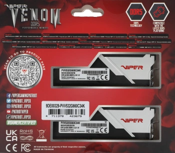 Память DDR5 2x16Gb 6600MHz Patriot  PVV532G660C34K