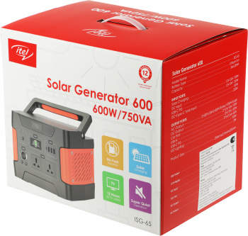 Мобильный аккумулятор Itel  Solar Generator 600(ISG-65)