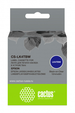 Картридж ленточный Cactus CS-LK4TBW