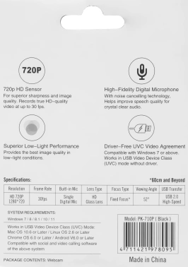 Камера Web A4Tech PK-710P