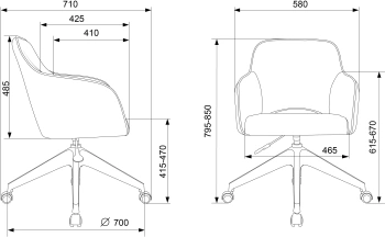 Кресло Бюрократ  CH-380GL