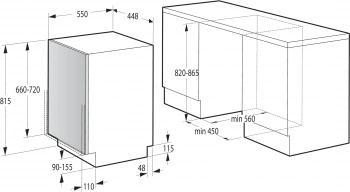 Посудомоечная машина встраив. Gorenje GV541D10