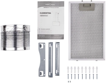 Вытяжка каминная Krona Clementina 600 white S