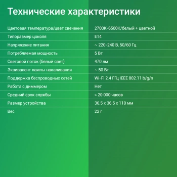 Умная лампа Digma DiLight F1