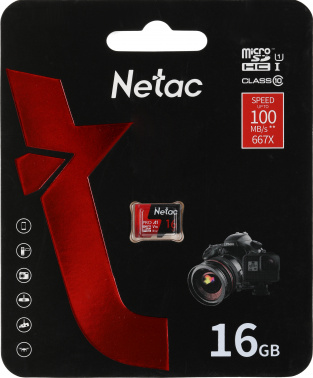 Флеш карта microSDHC 16GB Netac  NT02P500PRO-016G-S