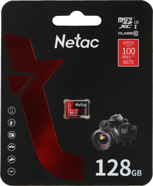 Флеш карта microSDXC 128GB Netac  NT02P500PRO-128G-S