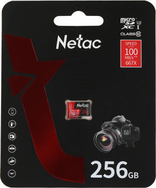 Флеш карта microSDXC 256GB Netac  NT02P500PRO-256G-S