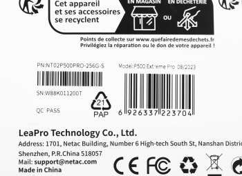 Флеш карта microSDXC 256GB Netac  NT02P500PRO-256G-S