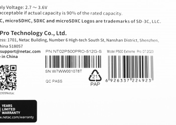 Флеш карта microSDXC 512GB Netac  NT02P500PRO-512G-S