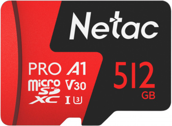 Флеш карта microSDXC 512GB Netac  NT02P500PRO-512G-S