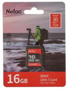 Флеш карта SDHC 16GB Netac  NT02P600STN-016G-R