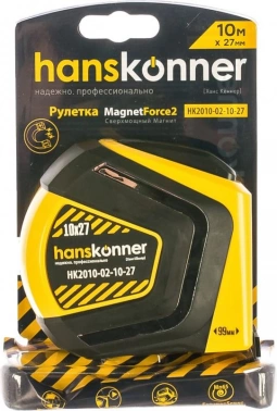 Рулетка строительная Hanskonner HK2010-02-10-27