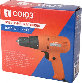 Дрель-шуруповерт Союз ДУС-2142