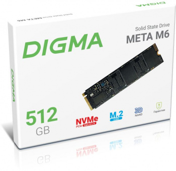 Накопитель SSD Digma PCIe 4.0 x4 512GB DGSM4512GM63T