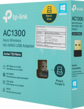 Сетевой адаптер Wi-Fi TP-Link ARCHER T3U NANO