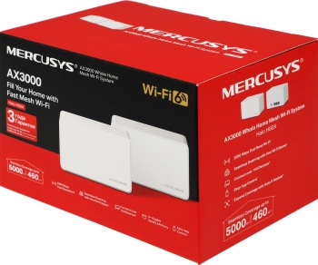 Бесшовный Mesh роутер Mercusys HALO H80X(2-PACK)