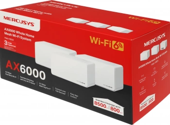 Бесшовный Mesh роутер Mercusys Halo H90X(3-pack)
