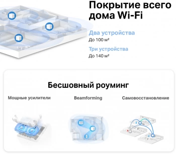 Бесшовный Mesh роутер Mercusys Halo H30