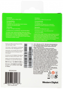 Накопитель SSD WD SATA-III 240GB WDS240G3G0A