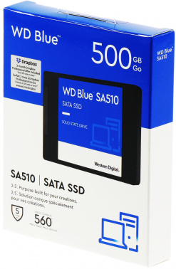 Накопитель SSD WD SATA-III 500GB WDS500G3B0A