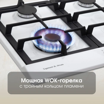 Газовая варочная поверхность Zigmund & Shtain Primary GN 128.61 W