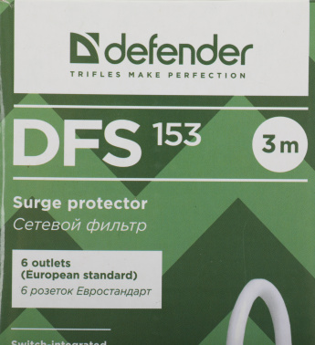 Сетевой фильтр Defender DFS 153