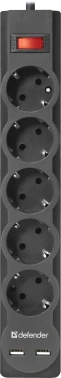 Сетевой фильтр Defender DFS 755