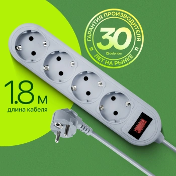 Сетевой фильтр Defender ES Lite