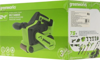 Ленточная шлифовальная машина Greenworks G24BS