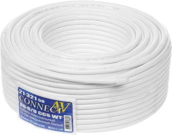 Кабель Premier CONNECT-AV RG-6/U CCS WT