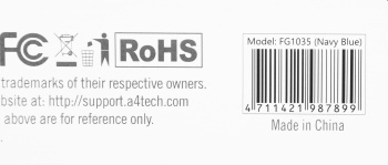 Клавиатура + мышь A4Tech Fstyler FG1035