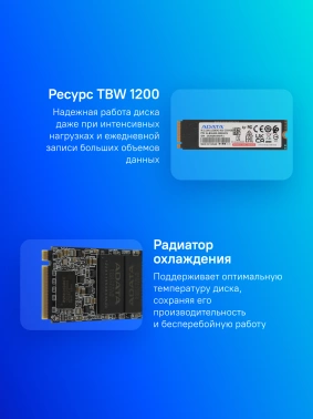 Накопитель SSD A-Data PCIe 4.0 x4 2000GB ALEG-800-2000GCS