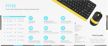 Клавиатура + мышь A4Tech Fstyler F1110