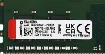 Память DDR4 4Gb 3200MHz Kingston  KVR32N22S6/4