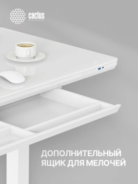 Стол для компьютера Cactus  CS-EGD-WWT