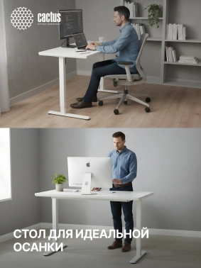 Стол для компьютера Cactus  CS-EGD-WWT