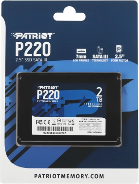 Накопитель SSD Patriot SATA-III 2TB P220S2TB25